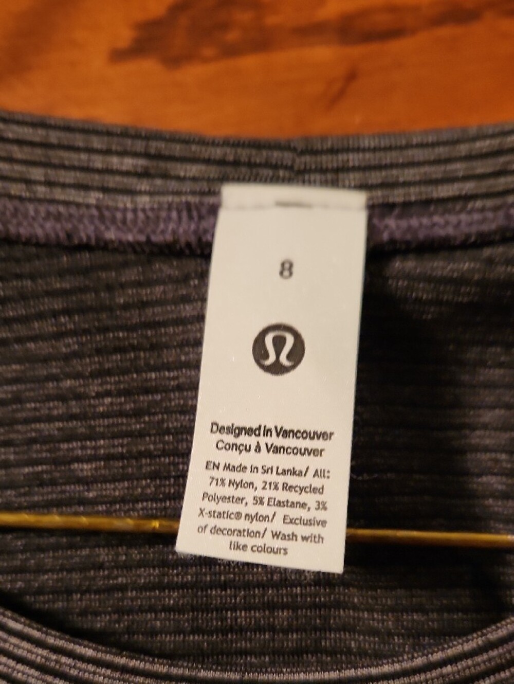 lululemon athletica Women's Dark Gray Crewneck Athletic Top - Picture 2 of 6